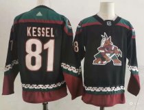 NHL Arizona Coyotes #81 Phil Kessel Black Stitched Jersey