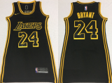 Women NBA Los Angeles Lakers #24 Bryant Black Dress Jersey