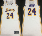 Women NBA Los Angeles Lakers #24 Bryant White Dress Jersey