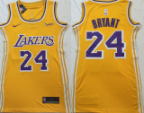 Women NBA Los Angeles Lakers #24 Bryant Yellow Dress Jersey