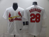MLB St. Louis Cardinals #28 Nolan Arenado White Game Nike Jersey