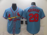 MLB St. Louis Cardinals #28 Nolan Arenado Blue Game Nike Jersey