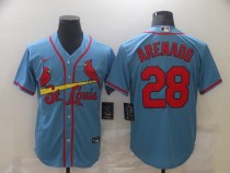 MLB St. Louis Cardinals #28 Nolan Arenado Blue Game Nike Jersey