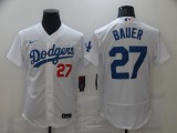 MLB Los Angeles Dodgers #27 Bauer White Flexbase Elite Jersey