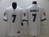 Men's Baltimore Ravens #7 Trace McSorley White Vapor Untouchable Limited Jersey