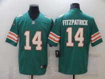 Men's Miami Dolphins #14 Fitzpatrick Green Color Rush Limited Jersey