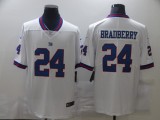 Men's New York Giants #24 Bradberry White Color Rush Limited Jersey