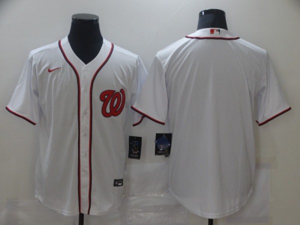 MLB Washington Nationals Blank White Game Nike Jersey