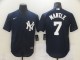 MLB New York Yankees #7 Mickey Mantle Navy Blue Game Nike Jersey