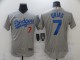 MLB Los Angeles Dodgers #7 Julio Urias Grey Elite Nike Jersey