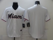 MLB Miami Marlins Blank White Game Nike Jersey