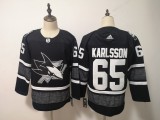 Adidas Sharks #65 Erik Karlsson Black 2019 All-Star Jersey