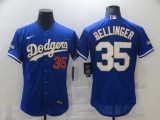 MLB Los Angeles Dodgers #35 Cody Bellinger Blue Gold Championship Flex Base Elite Jersey