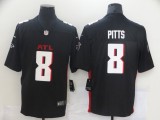 Men's Atlanta Falcons #8 Kyle Pitts 2021 Black Vapor Untouchable Limited Jersey