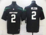 Men's New York Jets #2 Wilson Black Vapor Untouchable Limited Stitched Jersey