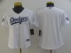 Women MLB Los Angeles Dodgers Blank White Gold Game Nike Jersey