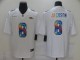 Men's Baltimore Ravens #8 Lamar Jackson 2020 White Crucial Catch Limited Jersey