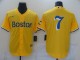 Boston Red Sox #7 Dom DiMaggio Gold 2021 City Connect Jersey