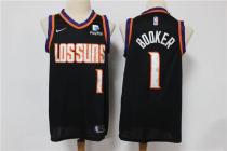NBA Phoenix Suns #1 Devin Booker Black Swingman Jersey