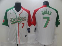 MLB Los Angeles Dodgers #7 Julio Urias White Mexican Heritage Culture Night Mexico Jersey