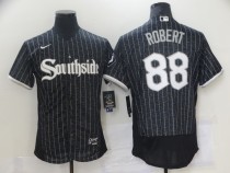 MLB Chicago White Sox #88 Luis Robert Black 2021 City Connect Flex Base Elite Jersey