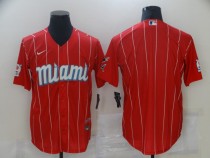 MLB Miami Marlins Blank Red Game Nike Jersey