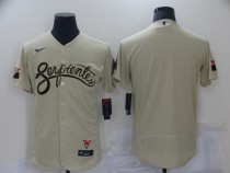 MLB Arizona Diamondbacks Blank Serpientes Gold 2021 City Connect Flex Base Elite Jersey