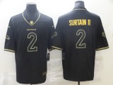 Men's Denver Broncos #2 Patrick Surtain II Black Golden Edition Limited Jersey