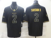 Men's Denver Broncos #2 Patrick Surtain II Black Golden Edition Limited Jersey
