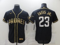 MLB San Diego Padres #23 Fernando Tatis Jr. 2021 Black Golden Edition Flex Base Elite Jersey