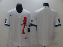 MLB Los Angeles Angels Blank  2021 White All-Star Jersey