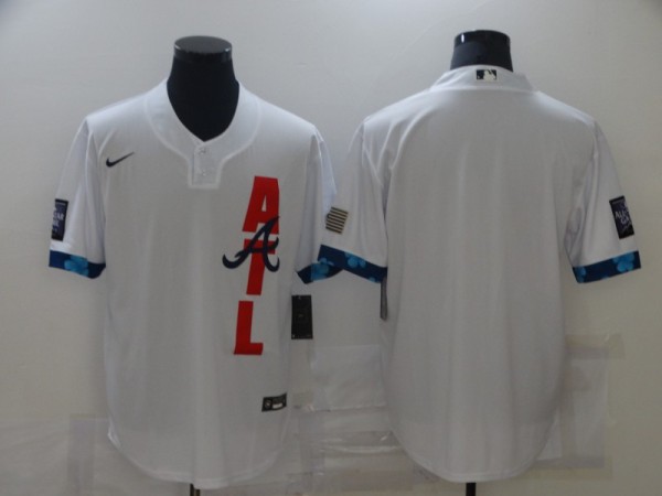 MLB Los Angeles Angels Blank  2021 White All-Star Jersey