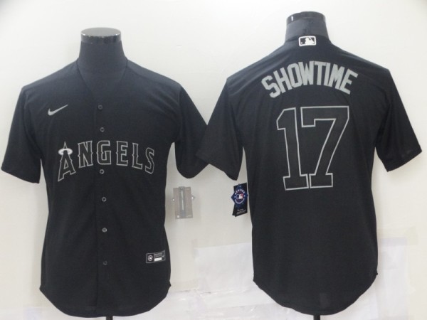 MLB Los Angeles Angels #17 Ohtani Black Game Nike Jersey