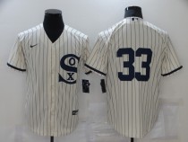 MLB Chicago White Sox #33 Lance Lynn 2021 Cream/Navy Field Of Dreams Jersey