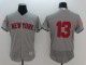 MLB New York Yankees 13 Alex Rodriguez Grey Flex Base Elite Jersey
