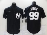MLB New York Yankees #99 Judge Black Throwback Nike Game Jersey
