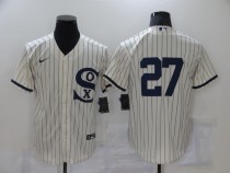 MLB Chicago White Sox #27 Lucas Giolito 2021 Cream/Navy Field Of Dreams Jersey