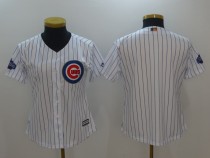 Women Chicago Cubs Blank White Game Nike Jersey