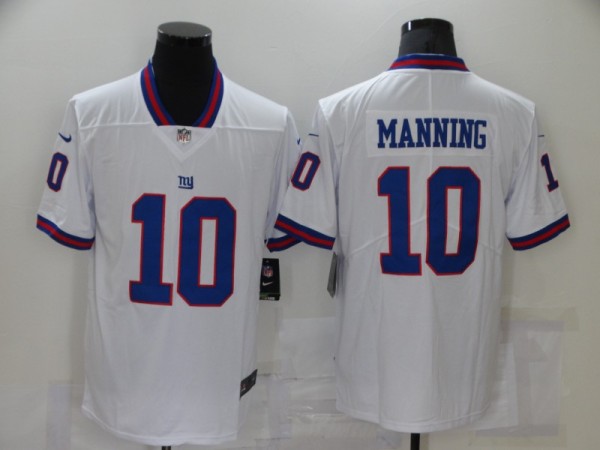 New Nike York Giants 10 Manning Navy White Color Rush Limited Jersey