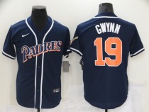 MLB San Diego Padres #19 Gwynn Blue Nike Game Jersey