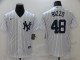 MLB New York Yankees #48 Rizzo White Game Jersey