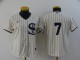 Women MLB Chicago White Sox #7 Tim Anderson 2021 Cream/Navy Field Of Dreams Jersey
