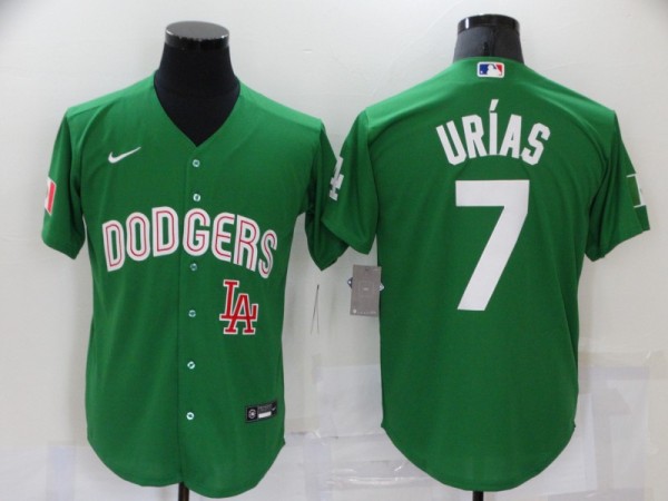 MLB Los Angeles Dodgers #7 Julio Urias Green Game Nike Jersey