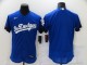 MLB Los Angeles Dodgers Blank 2021 Royal City Connect Flex Base Elite Jersey
