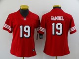 Women San Francisco 49ers #19 Samuel Red Scarlet  Alternate Vapor Limited Jersey