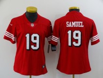 Women San Francisco 49ers #19 Samuel Red Scarlet  Alternate Vapor Limited Jersey