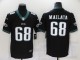 Men's Philadelphia Eagles #68 Mallata Black Vapor Untouchable Limited Jersey