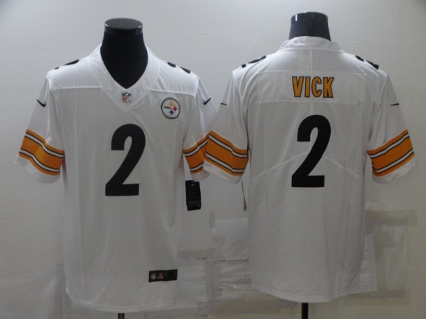 Men's Pittsburgh Steelers #2 Vick White Vapor Untouchable Limited Jersey