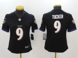 Women Baltimore Ravens #9 Tucker Black Vapor Untouchable Limited Jersey
