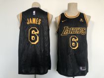 NBA Los Angeles Lakers #6 LeBron James Black  Bibigo  Jersey